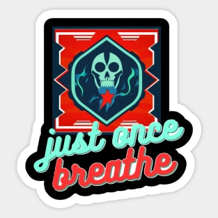 skeleton  breathe design Sticker